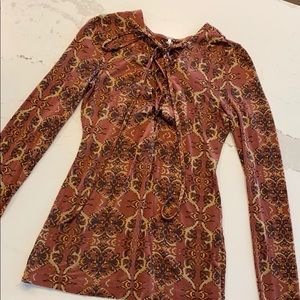 Free People Lace-up Long Sleeve